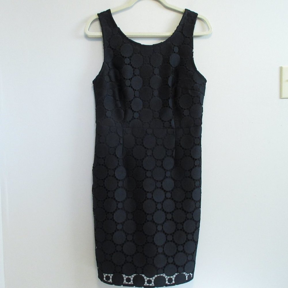 DKNY Black Sheath Lace Dress Size 6